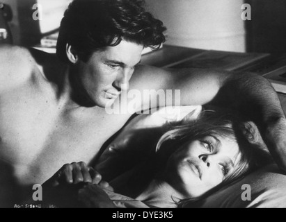 Richard Gere und Lauren Hutton, am Set des Films, "American Gigolo", 1980 Stockfoto