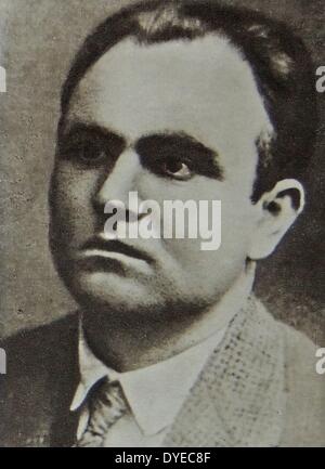 Foto von Vassil Kolarov (1877 - 1950). Mitglied der Allgemeinen Militärischen Revolutionskomitee. Vom 1918 Stockfoto