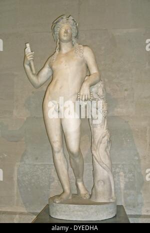 Marmorstatue des Dionysos 2. Jh. v. Chr. Arme und Beine im 18. Jahrhundert restauriert. Stockfoto