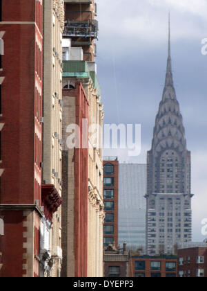 Das Chrysler Building ist ein Art-Deco-Stil Wolkenkratzer in New York City, befindet sich auf der East Side von Manhattan. abgeschlossene 1930 Stockfoto