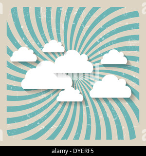 Abstrakte Cloud-Hintergrund-Vektor-Illustration Stockfoto