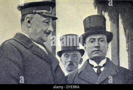 Miguel Primo de Rivera mit Mussolini in Rom. Stockfoto