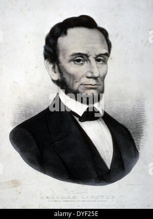 Abraham Lincoln: 16. Präsident der Vereinigten Staaten. Currier & Ives, zwischen 1861 und 1865 Stockfoto