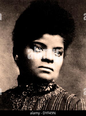 Ida Bell Wells-Barnet (16. Juli 1862 - 25. März 1931) war ein afroamerikanischer Journalist, Redakteur und, mit ihrem Ehemann, Zeitung Inhaber Ferdinand L. Barnett, ein früher Führer in der Bürgerrechtsbewegung Stockfoto