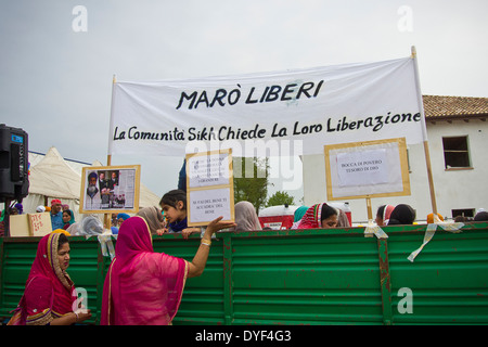 Italien, Emilia Romagna, Novellara, Baisakhi festival Stockfoto