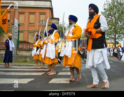 Italien, Emilia Romagna, Novellara, Baisakhi festival Stockfoto