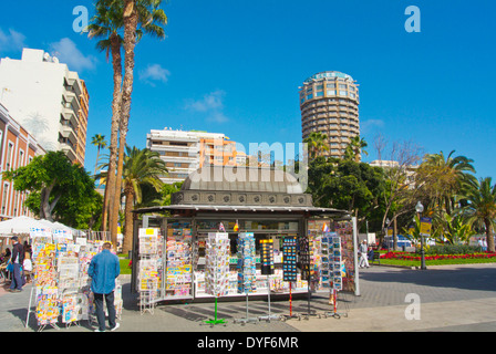 Kiosk Kiosk, Parque Santa Catalina Park Square, Las Palmas de Gran Canaria, Kanarische Inseln, Spanien, Europa Stockfoto