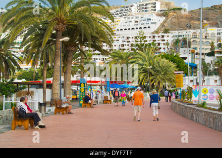 Paseo Maritimo Promenade, Puerto Rico, Gran Canaria, Insel, Kanaren, Spanien, Europa Stockfoto