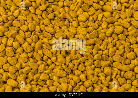 Kies gelb Hintergrund Stockfoto