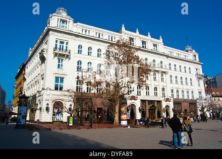 Cafe Gerbeaud, Vörösmarty ter Quadrat, Belvaros, zentral-Budapest, Ungarn, Europa Stockfoto