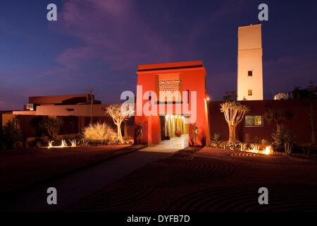 Sossusvlei Lodge in der Nähe von Sesriem im Namib-Naukluft National Park in der Namib-Wüste in der Nähe von den Dünen von Sossusvlei in Namibia, 18. Januar 2011. Foto: Tom Schulze - kein Draht-SERVICE – Stockfoto