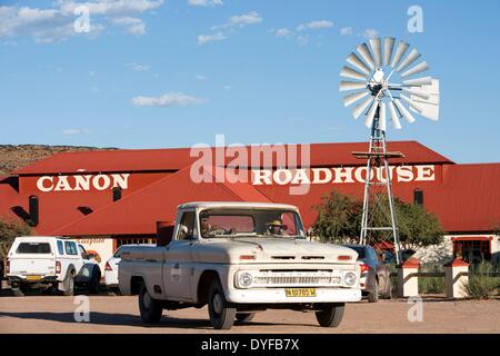 Die Canon Roadhouse ist ein Restaurant-, Hotel- und Autobahn Station auf dem Weg zum Fish River Canyon im Süden Namibias, 7. Januar 2011. Foto: Tom Schulze - kein Draht-SERVICE – Stockfoto