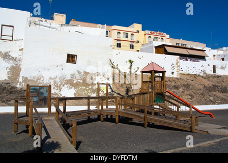 Kinderspielplatz, am Meer Straße, Puerto del Rosario, Fuerteventura, Kanarische Inseln, Spanien, Europa Stockfoto