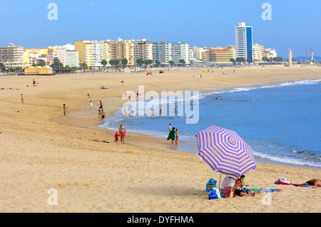 Viertel von Figueira da Foz Beach, Beira Litotal, Coimbra, Portugal Stockfoto