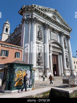 Venedig, Italien - 12. März 2014: Kirche Chiesa dei Gesuati Stockfoto