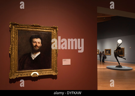 USA, Arkansas, Bentonville, Crystal Bridges Museum of American Art, Porträt von George Henschel von John Singer Sargent, 1889 Stockfoto
