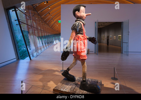 USA, Arkansas, Bentonville, Crystal Bridges Museum of American Art, zu Fuß zu Boras von Jim Dine, 2006 Stockfoto