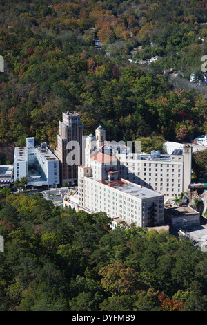 USA, Arkansas, heiße Quellen, erhöhten Blick auf die Stadt von Hot Springs Mountain Tower Stockfoto