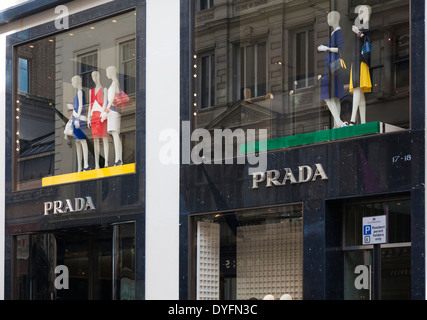 Prada, Old Bond Street, London, UK. Stockfoto