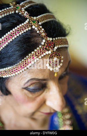 Schmuck-Detail für indischen Tanz Stockfoto