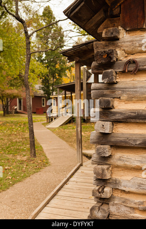 USA, Oklahoma, Tahlequah-Park Hill, Cherokee Heritage Center, Native American Cherokee Nation Museum Stockfoto