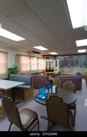 USA, South Dakota, Philip, Minuteman II ICBM Raketen unterirdischen Start Control Website Delta-01 Innenraum Essbereich Stockfoto