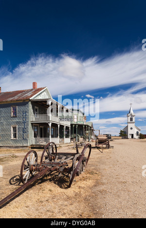 USA, South Dakota, Stamford, 1880 Stadt pioneer village Stockfoto