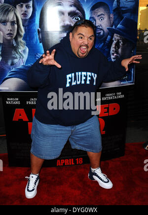 Los Angeles, Kalifornien, USA. 16. April 2014. Gabriel Iglesias an der Los Angeles Premiere von '' Haunted House 2'' statt im Regal Kinos in L.A. Live in Los Angeles, Kalifornien am 16. April 2014. 2014-Credit: D. Long/Globe Photos/ZUMAPRESS.com/Alamy Live-Nachrichten Stockfoto