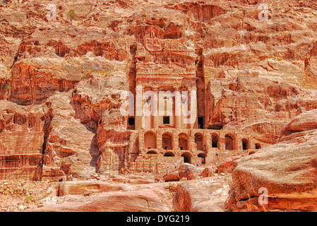 Umm Grab Petra, Jordanien Stockfoto