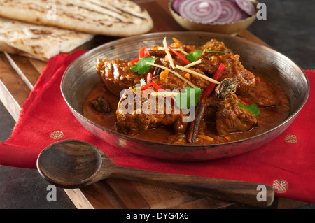 Rogan Josh Kashmiri Lammcurry Indien Essen Stockfoto