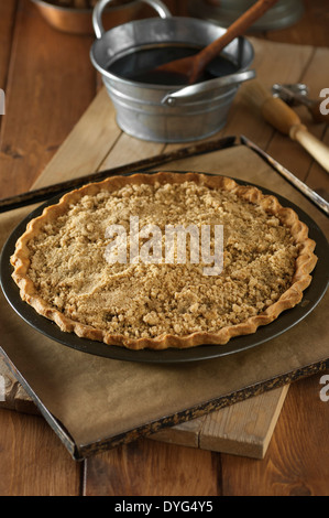 Shoo Fly Pie Pennsylvania Melasse Pie USA Food Stockfoto