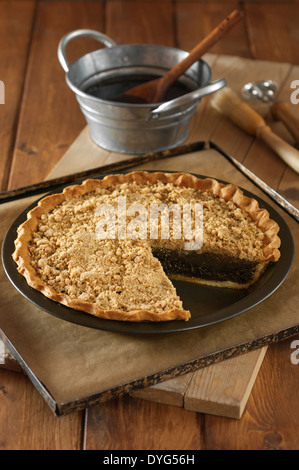 Shoo Fly Pie Pennsylvania Melasse Pie USA Food Stockfoto