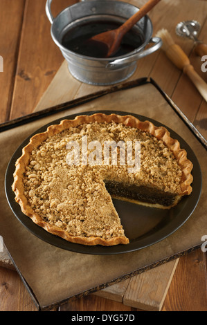 Shoo Fly Pie Pennsylvania Melasse Pie USA Food Stockfoto