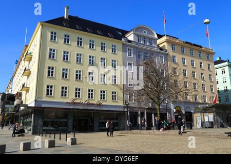 Torgallmenningen in Bergen, Norwegen Stockfoto