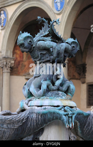 Brunnen der marine Monster in Florenz, Italien Stockfoto