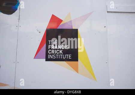 Logo von Francis Crick Institut in London Camden Stockfoto