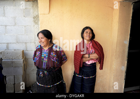 Maya-Frau im Nahualá, Solola, Guatemala. Stockfoto