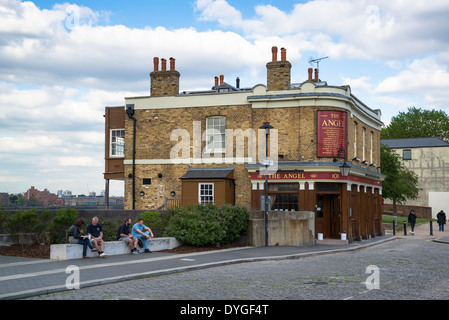 Angel Pub, Bermondsey Wall Oststraße, Southwark, London, UK Stockfoto