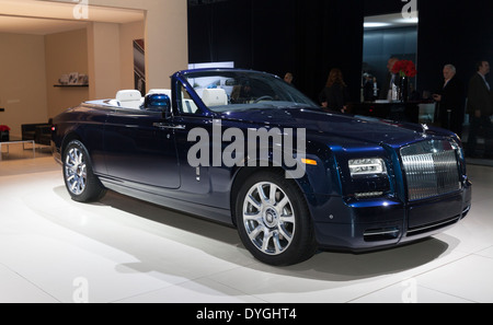 Exterieur-Design der Rolls-Royce Cabrio Edition 2015 auf dem Display in New York International Auto Show Stockfoto