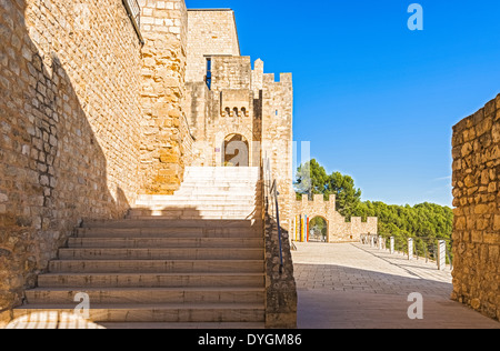 Castellet Burg in der Nähe von Foix Damm in Barcelona, Spanien Stockfoto