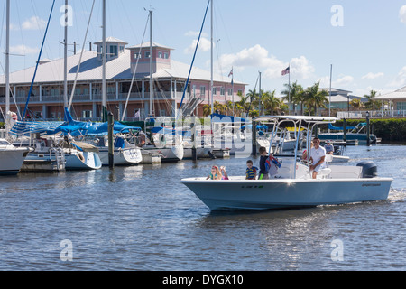 Uferpromenade in Punta Gorda, Florida, USA Stockfoto