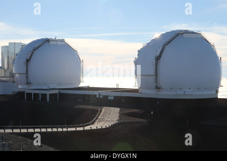 Die Zwillinge des Mauna Kea Stockfoto