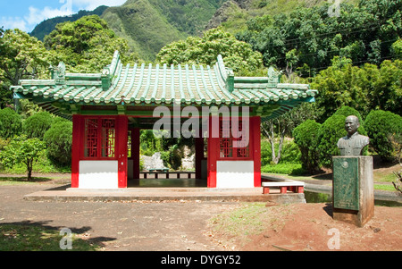 Japanischer Garten im Iao Valley State Park auf Maui Hawaii Stockfoto