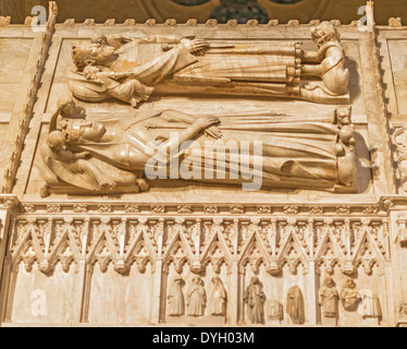 Poblet in Spanien in der Nähe von Barcelona. Kloster Santa Maria de Poblet ist UNESCO-Weltkulturerbe. Stockfoto