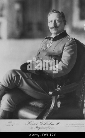 Wilhelm II (1859-1941), Kaiser von Deutschland und König von Preußen (1888 – 1918), Portrait, ca. 1914 Stockfoto