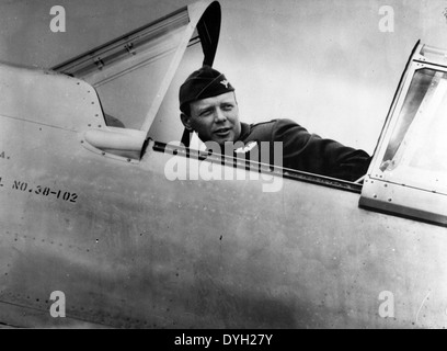 Charles Lindberg in Curtiss P-36A 38-102 Stockfoto