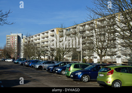 Riesa, Wohnsiedlung Karl Marx Ring Stockfoto