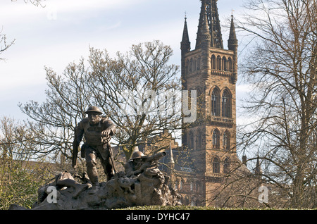 Kamerunischen Gewehre Memorial im Kelvingrove Park, Glasgow Stockfoto