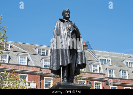 Statue von Franklin Delano Roosevelt in Grosvenor Square, Mayfair, London, England Stockfoto