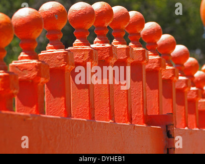 Detail Orange Eisentor Isla Culebra Puerto Rico USA Gebiet Stockfoto